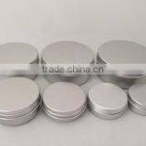 Round Aluminum Tin Box With Screw Top Lid thumbnail-3