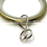 Silent Antique Brass Plated Curtain Metal Rod Ring Loose Eyelet Inside Diameter 35mm - 4 Colors thumbnail-5