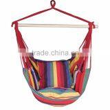 Rainbow Stripe Cotton Hanging Hammock Swing Chair thumbnail-1