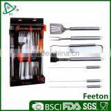 8pcs Stainless Steel Bbq Tool Set With Color Box Package thumbnail-1