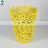 Plastic Lace Brim Garbage Can in Round Shape thumbnail-1