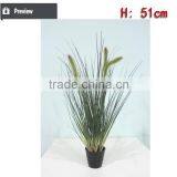 Decorative Artificial Flocking Grass Onion Grass Artificial Grass in Pot for Home and Office thumbnail-3