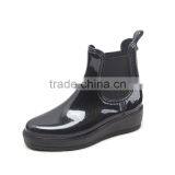 Women Platfrom Rain Boots Ankel Chelsea Boots thumbnail-1