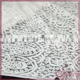 Vintage tricot kintted lace, white swiss lace fabric wholesale for dress