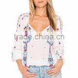 Printing Design Tops and Blouses for Women Summer Fancy Saree Blouse Designs thumbnail-4