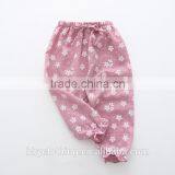 Wholesale Summer Sweatpant Children Weared in Air Condition Room Plum Blossom Printer Icing Pants thumbnail-3