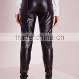 New Design Black Faux Leather Biker Pants Cheap Price thumbnail-4