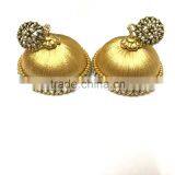Indian Silk Thread Jhumka Earrings ,factory Direct Fashion Jewelry thumbnail-6