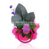 Candy Color Fabric Flower&leaf Brooch for Garment Decoration,Costume Jewelry Flower Dancing Brooches thumbnail-5