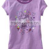 Purple t Shirt With Custom Print for Girls
