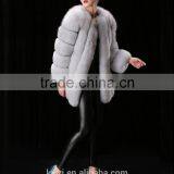 PC-255 European Style Top Selling Real Fox Fur Products Cheap Women Knee Length Winter Coat thumbnail-1