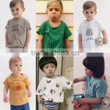 S17502A Baby Boy Clothes Short Sleeve Baby Tops Kids Clothes T-shirts thumbnail-1