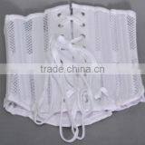 Instyles Black White Mesh 26 Steel Double Boned Waist Corset Steampunk Corselet New thumbnail-4