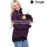 Baby Carrier Hoodie Kangaroo Warm Maternity Outerwear Coat Pregnant Zipper Coat thumbnail-2