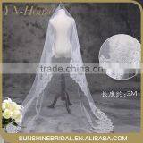 Wholesale New Design 2 Layers Bead Edged Wedding Accessories Bridal Veil thumbnail-1
