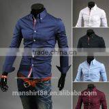 Custom Latest Fashion Long Sleeve Slim Fit Casual Shirt thumbnail-6