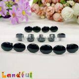 8mm Plush Toy Accessories Stuffed Toy Parts Black Plastic Oval Eyes thumbnail-3