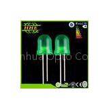Green Color Dip Type LED Through Hole 8mm LED 520nm - 525nm 20mA Epistar Chip
