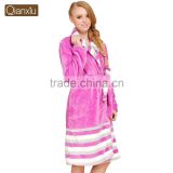 Wholesale Qianxiu comfortable winter ladies polyester robe