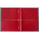 PlasticPP Two Pocket Portfolio With Three Prong Fastener