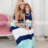 onen 2017 newest fashion monther and child summer long dresses mother daughter dresses