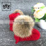 Handmade Fall Crocheted Shoe Sole Hand Crochet Cute Shoes Winter Baby Plush Indoor Booties thumbnail-5