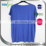 Blue Print T-shirt for 2015 New Products Bat Sleeve thumbnail-2