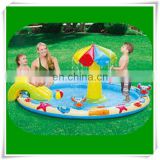 Summer Escapes 7'7" x 5'4" Inflatable Beach Play Center Swimming Pool