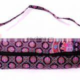 Popular Yoga Mat Carrier Bag Shoulder Strap Sports Bag, Mat Bag Indian Handmade Mandala Yoga Bag thumbnail-1