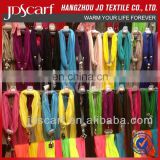 scarf necklaces super thin 100% polyester scarf necklaces