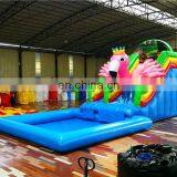 Professional Supplier Inflatable Flamingo Water Slide With Pool Inflatable Water Play Equipment For Water Park thumbnail-5
