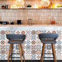 Bohemian Design Adornment Namely Peel Namely Wallpaper, 40.64 cm x 300.00 cm Color Strip Sticks Ceramic Tile Namely Removable From the Sticky Wallpaper Wallpaper Splash Plate Wall Decals Vinyl Film Wall Cover Applies to the Kitchen thumbnail-4