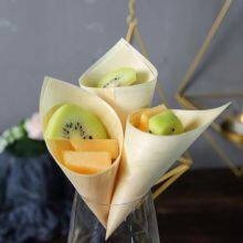 Compostable Pine Wood Sushi Disposable Cones thumbnail-1