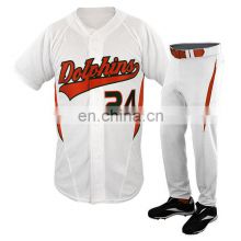 Custom Made High Quality New Model Design Your Own Softball Half Sleeve Comfortable Baseball Uniform