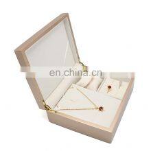 Top Sell Custom Natural Red Wooden Jewelry Necklace Box Tuscan Designs Jewelry Box thumbnail-2