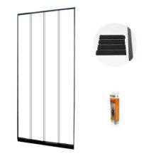 100% Polyester Door Screen Curtain Four Piece Hanging Fly Screen Door Mesh Door thumbnail-3