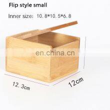 Natural Bamboo Eco-friendly Tissue Storage Box Multi-function Dinning Room Living Room Toilet Tissue Box thumbnail-5