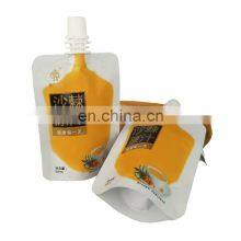 Custom Plastic Aluminum Foil Drink Spout Pouches Food Grade Stand up Laminated 50ml 250ml Juice Packaging Doypack Spout Bags thumbnail-3