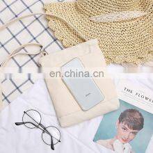 Custom Bolsa Para Mujer Sling Side Cross Bag 2022 Wholesale Promotion Canvas Crossbody Tote Messenger Bag thumbnail-5