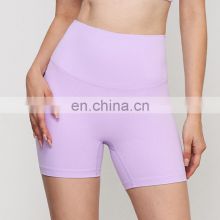 Good Quality Antibacterial Crothless High Waist Gym Sports Yoga Hot Shorts Ladies Workout Fitness Activewear Clothes For Women