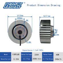OEM 133mm 230V/400V Small Single Inlet Centrifugal Fan With Forward Curved Impeller thumbnail-3