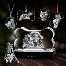 Holy Laser 2D 3D Crystal Photo Engraver Customized Portrait for Pet Friend on Glass & Acrylic Laser Engraving Machine Cube Glass thumbnail-5