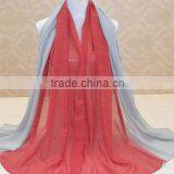 Wholesale Oversized Two-tone Viscose Muslim Arab Head Scarf Quality Choice thumbnail-4