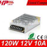 CE Approved Adjustable Ac/dc Power Supply 120W 12V 10A thumbnail-1