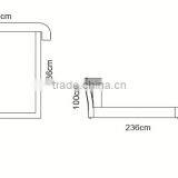 Foshan Modern Design Italian Leather Bed Design Furniture Wooden Bed Room Furniture MB1103 Quality Choice thumbnail-4