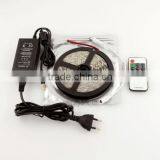 5m 5050 SMD Blue 300 LED Strip Light Lamp+11 Key IR Remote+12V 5A Power Adapter