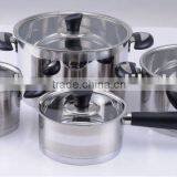 8pcs Professional Cookware Set Stainless Steel Complied EN12983 and LFGB