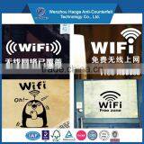 Customized Pvc Decor Wifi Stickers Decals for Window Stickers Decals & Window Static Cling Sticker