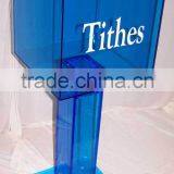 Acrylic Donation Box With Lock,custom Boxes With Logo and Lock thumbnail-1