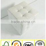 Fancy Bar Style Footstool & Ottoman, Cube PU Leather Ottoman